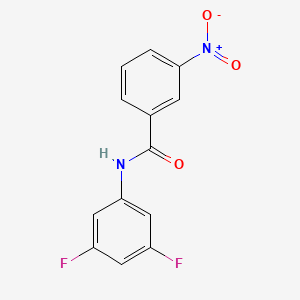 molecular formula C13H8F2N2O3 B4391491 N-(3,5-difluorophenyl)-3-nitrobenzamide 