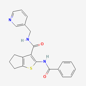 2-(benzoylamino)-N-(3-pyridinylmethyl)-5,6-dihydro-4H-cyclopenta[b]thiophene-3-carboxamide