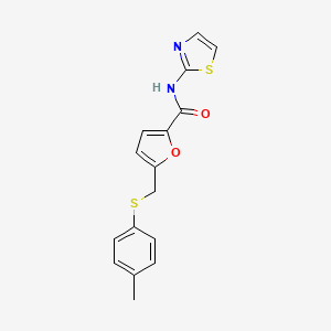 5-{[(4-methylphenyl)thio]methyl}-N-1,3-thiazol-2-yl-2-furamide