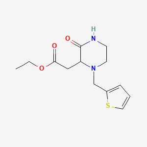 ethyl [3-oxo-1-(2-thienylmethyl)-2-piperazinyl]acetate