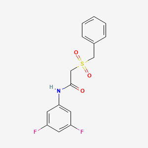 molecular formula C15H13F2NO3S B4391554 2-(benzylsulfonyl)-N-(3,5-difluorophenyl)acetamide 