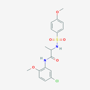 N~1~-(5-chloro-2-methoxyphenyl)-N~2~-[(4-methoxyphenyl)sulfonyl]alaninamide