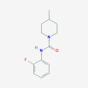 molecular formula C13H17FN2O B4391570 N-(2-fluorophenyl)-4-methyl-1-piperidinecarboxamide 