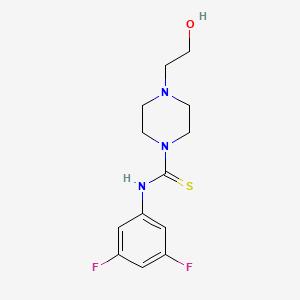 molecular formula C13H17F2N3OS B4391577 N-(3,5-difluorophenyl)-4-(2-hydroxyethyl)-1-piperazinecarbothioamide 