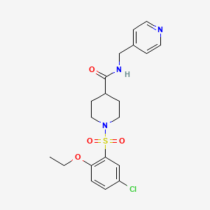 1-[(5-chloro-2-ethoxyphenyl)sulfonyl]-N-(4-pyridinylmethyl)-4-piperidinecarboxamide