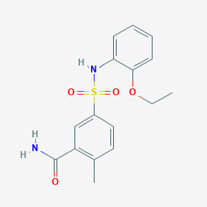 5-{[(2-ethoxyphenyl)amino]sulfonyl}-2-methylbenzamide