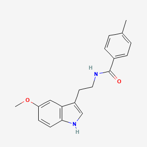 N-[2-(5-methoxy-1H-indol-3-yl)ethyl]-4-methylbenzamide