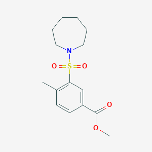 methyl 3-(1-azepanylsulfonyl)-4-methylbenzoate