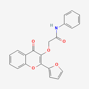 2-[2-(furan-2-yl)-4-oxochromen-3-yl]oxy-N-phenylacetamide