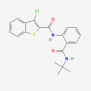N-{2-[(tert-butylamino)carbonyl]phenyl}-3-chloro-1-benzothiophene-2-carboxamide