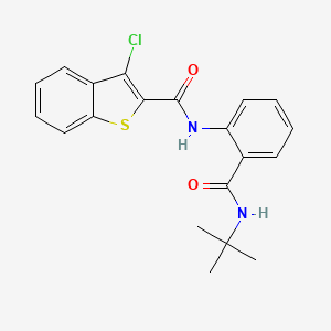 N-[2-(tert-butylcarbamoyl)phenyl]-3-chloro-1-benzothiophene-2-carboxamide