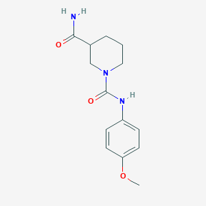 N~1~-(4-methoxyphenyl)-1,3-piperidinedicarboxamide