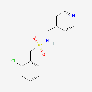 molecular formula C13H13ClN2O2S B4391652 1-(2-chlorophenyl)-N-(4-pyridinylmethyl)methanesulfonamide 