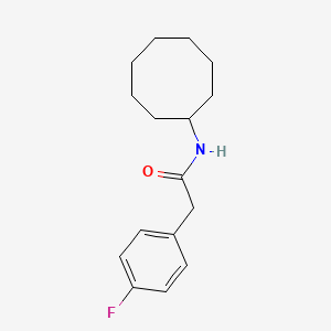 N-cyclooctyl-2-(4-fluorophenyl)acetamide