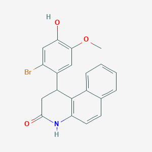 1-(2-bromo-4-hydroxy-5-methoxyphenyl)-1,4-dihydrobenzo[f]quinolin-3(2H)-one