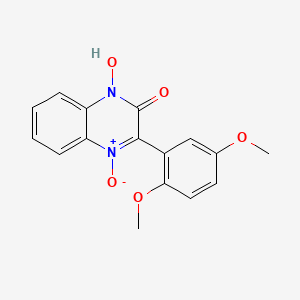 molecular formula C16H14N2O5 B4391752 3-(2,5-dimethoxyphenyl)-1-hydroxy-2(1H)-quinoxalinone 4-oxide 