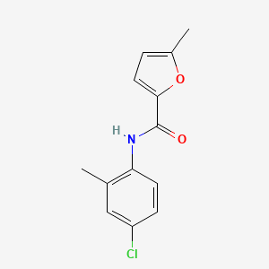 molecular formula C13H12ClNO2 B4391792 N-(4-chloro-2-methylphenyl)-5-methyl-2-furamide 
