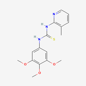molecular formula C16H19N3O3S B4391815 N-(3-methyl-2-pyridinyl)-N'-(3,4,5-trimethoxyphenyl)thiourea 