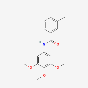 molecular formula C18H21NO4 B4391833 3,4-dimethyl-N-(3,4,5-trimethoxyphenyl)benzamide 