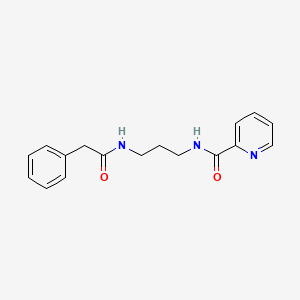 molecular formula C17H19N3O2 B4391849 N-{3-[(2-phenylacetyl)amino]propyl}-2-pyridinecarboxamide 