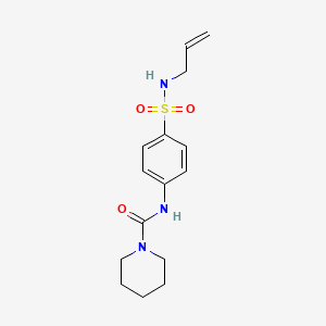 N-[4-(prop-2-enylsulfamoyl)phenyl]piperidine-1-carboxamide