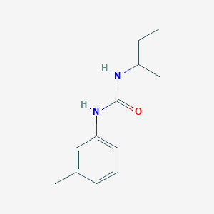 molecular formula C12H18N2O B4391873 N-(sec-butyl)-N'-(3-methylphenyl)urea 