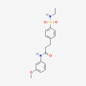 3-[4-(ethylsulfamoyl)phenyl]-N-(3-methoxyphenyl)propanamide