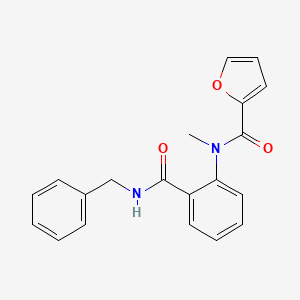 molecular formula C20H18N2O3 B4391912 N-{2-[(benzylamino)carbonyl]phenyl}-N-methyl-2-furamide 
