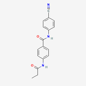 N-(4-cyanophenyl)-4-(propanoylamino)benzamide