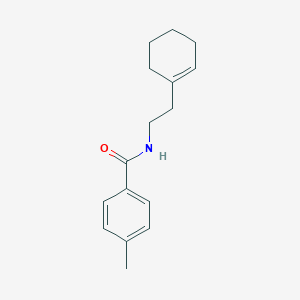molecular formula C16H21NO B439193 N-[2-(1-cyclohexen-1-yl)ethyl]-4-methylbenzamide CAS No. 346725-86-8