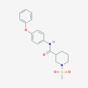 1-(methylsulfonyl)-N-(4-phenoxyphenyl)-3-piperidinecarboxamide