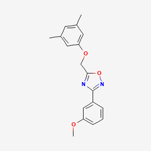 5-[(3,5-dimethylphenoxy)methyl]-3-(3-methoxyphenyl)-1,2,4-oxadiazole