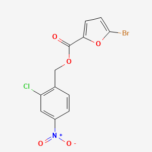 molecular formula C12H7BrClNO5 B4392046 2-chloro-4-nitrobenzyl 5-bromo-2-furoate 