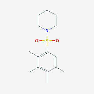 molecular formula C15H23NO2S B4392052 1-[(2,3,4,5-tetramethylphenyl)sulfonyl]piperidine 