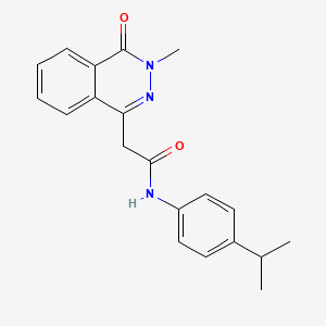 molecular formula C20H21N3O2 B4392065 N-(4-isopropylphenyl)-2-(3-methyl-4-oxo-3,4-dihydro-1-phthalazinyl)acetamide 