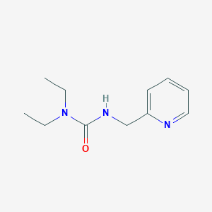 molecular formula C11H17N3O B4392099 N,N-diethyl-N'-(2-pyridinylmethyl)urea 