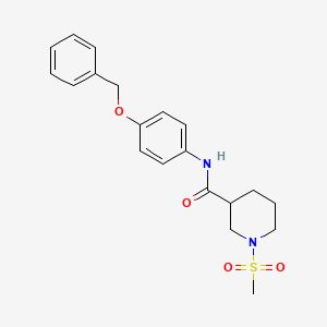 N-[4-(benzyloxy)phenyl]-1-(methylsulfonyl)-3-piperidinecarboxamide