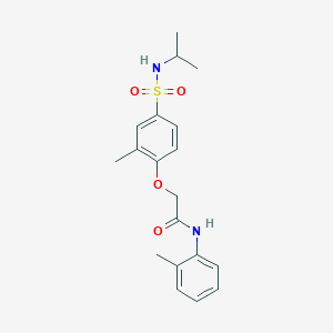 2-{4-[(isopropylamino)sulfonyl]-2-methylphenoxy}-N-(2-methylphenyl)acetamide