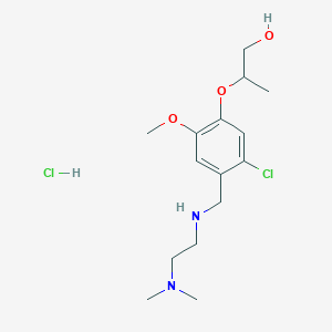 2-[5-chloro-4-({[2-(dimethylamino)ethyl]amino}methyl)-2-methoxyphenoxy]-1-propanol hydrochloride