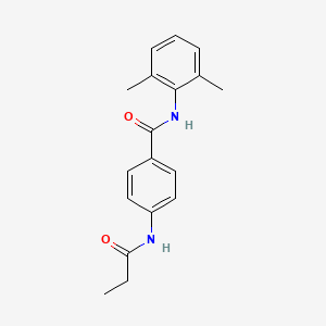 molecular formula C18H20N2O2 B4392215 N-(2,6-dimethylphenyl)-4-(propionylamino)benzamide 