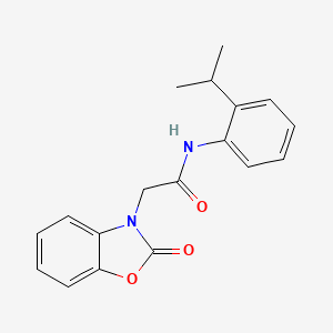 N-(2-isopropylphenyl)-2-(2-oxo-1,3-benzoxazol-3(2H)-yl)acetamide