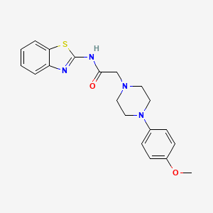 molecular formula C20H22N4O2S B4392251 N-1,3-benzothiazol-2-yl-2-[4-(4-methoxyphenyl)-1-piperazinyl]acetamide 