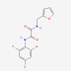 N-(2-bromo-4,6-difluorophenyl)-N'-(2-furylmethyl)ethanediamide