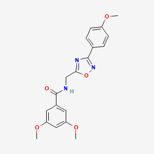 3,5-dimethoxy-N-{[3-(4-methoxyphenyl)-1,2,4-oxadiazol-5-yl]methyl}benzamide