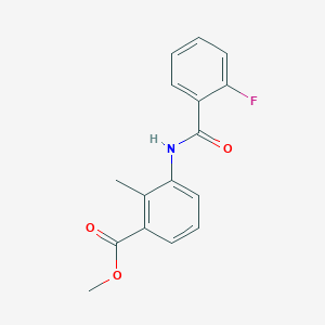 methyl 3-[(2-fluorobenzoyl)amino]-2-methylbenzoate