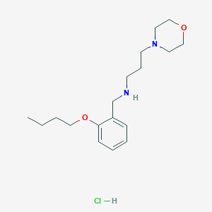molecular formula C18H31ClN2O2 B4392351 N-(2-butoxybenzyl)-3-(4-morpholinyl)-1-propanamine hydrochloride 