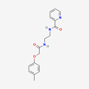 molecular formula C17H19N3O3 B4392368 N-(2-{[2-(4-methylphenoxy)acetyl]amino}ethyl)-2-pyridinecarboxamide 