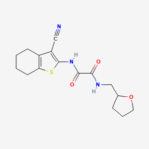 molecular formula C16H19N3O3S B4392382 N-(3-cyano-4,5,6,7-tetrahydro-1-benzothien-2-yl)-N'-(tetrahydro-2-furanylmethyl)ethanediamide 