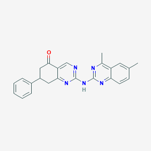 2-[(4,6-dimethyl-2-quinazolinyl)amino]-7-phenyl-7,8-dihydro-5(6H)-quinazolinone