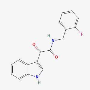 molecular formula C17H13FN2O2 B4392434 N-(2-fluorobenzyl)-2-(1H-indol-3-yl)-2-oxoacetamide 